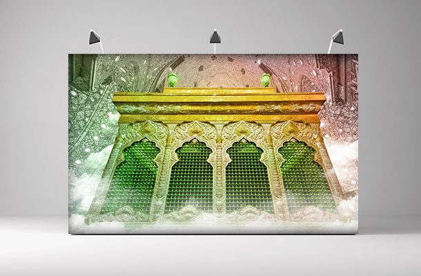 بنر پشت سن / بنر پشت منبر محرم فایل لایه باز