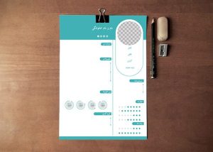 طرح رزومه لایه باز