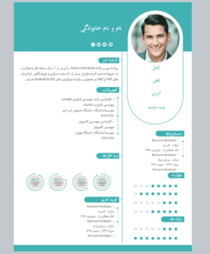 رزومه کاری خام کد 02