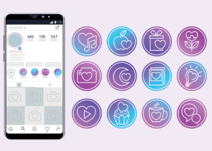 کاور هایلایت بنفش و خفن دخترانه و پسرانه