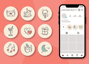 دانلود وکتور کاور هایلایت اینستاگرام