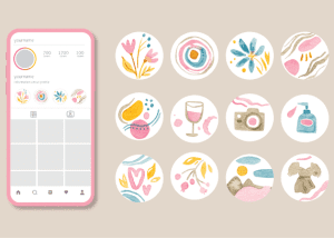 دانلود وکتور کاور هایلایت اینستاگرام