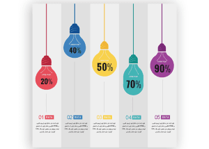 طرح آماده اینفوگرافیک لایه باز و خام