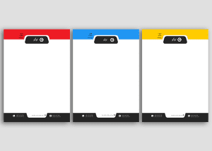 سربرگ اداری و شرکتی لایه باز و خام