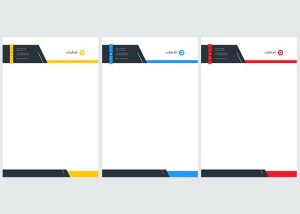 طرح سربرگ لایه باز رسمی و شیک