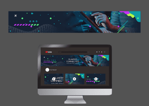 هدر وب سایت لایه باز طرح دیجیتالی