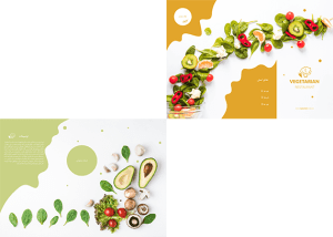 طرح دورو کاتالوگ منو غذای رستوران