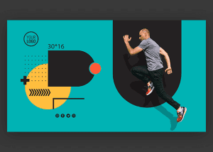 طرح لایه باز اسلایدر سایت ورزشی