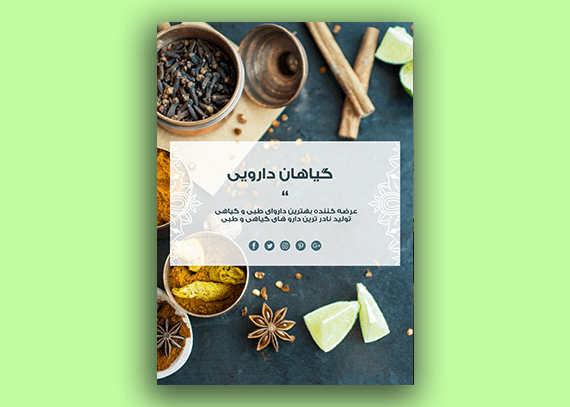 طرح لایه باز تراکت فروشگاه عطاری 11