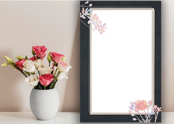 حاشیه گل برای تقدیر نامه