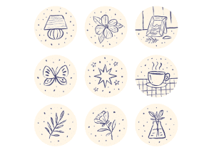 طرح فانتزی هایلایت اینستاگرام