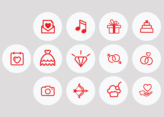 کاور هایلایت اینستاگرام قرمز رنگ