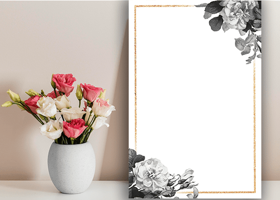 حاشیه گل با کیفیت عالی