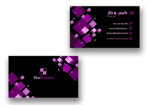 دانلود طرح لایه باز کارت ویزیت