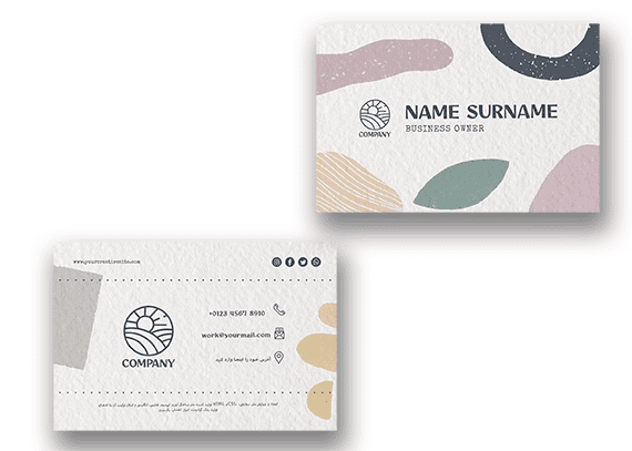 کارت ویزیت مینیمال کسب و کار 38