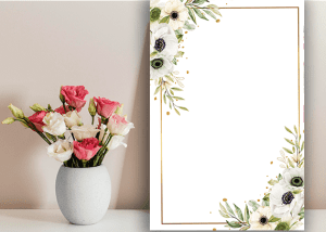 دانلود فایل حاشیه گل لایه باز