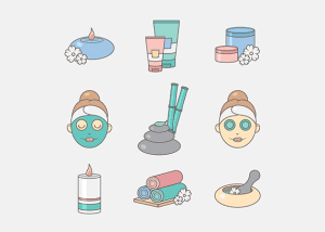 طرح آماده کاور هایلایت فشیال پوست