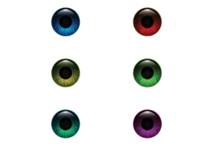 طرح قرنیه رنگی چشم برای کاور هایلایت