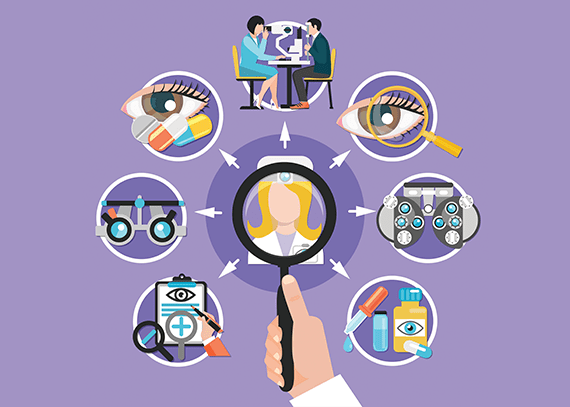 طرح کاور برای پیج چشم پزشکی