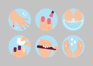 طرح مانیکور هایلایت ناخنکار