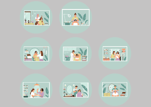 کاور هایلایت اینستا آرایشگاه زنانه