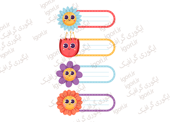 برچسب نام طرح گل