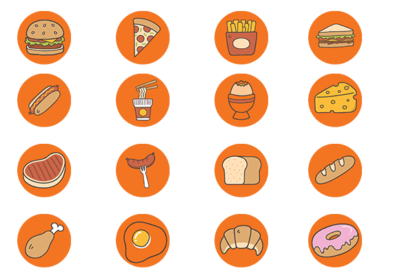 طرح کاور هایلایت استوری فست فود 5