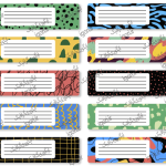 برچسب نام دانش آموزی طرح جذاب