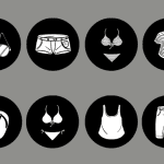 کاور هایلایت لباس زیر زمینه مشکی