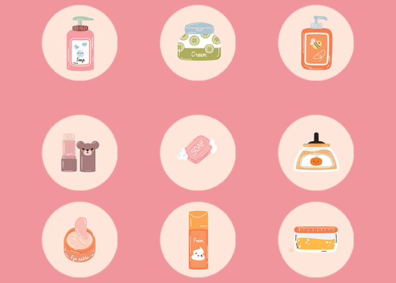 کاور هایلایت لوازم آرایشی در اینستا 24