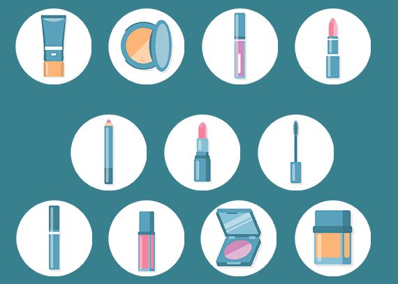 طرح آماده کاور هایلایت لوازم آرایشی 47