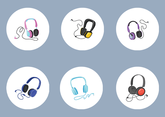 طرح هدفون کاور هایلایت موسیقی 61