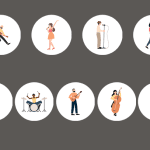 طرح کاور هایلایت موزیک در اینستا