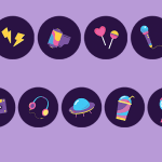 طرح مینیمال کاور هایلایت موسیقی