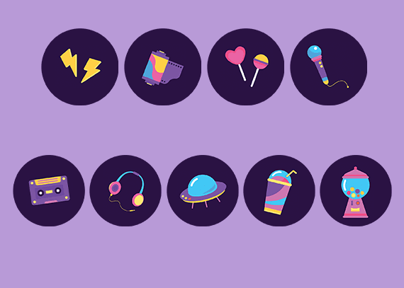 طرح مینیمال کاور هایلایت موسیقی 82