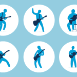 کاور هایلایت استوری موزیک طرح آبی