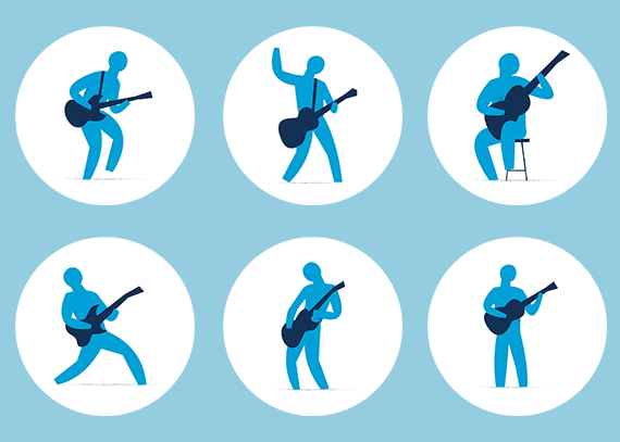 کاور هایلایت استوری موزیک طرح آبی 84