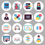 عکس آماده کاور هایلایت آموزش زبان