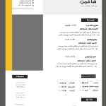 رزومه لایه باز با طراحی فوق‌العاده