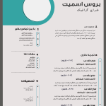 قالب رزومه حرفه‌ای برای کارجویان