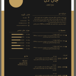 قالب رزومه لایه باز آماده برای دانلود