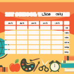 طرح برنامه هفتگی دانش آموزی