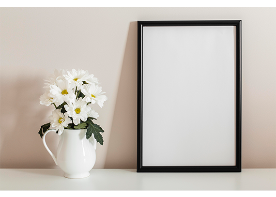 موکاپ قاب و گلدون کد 07
