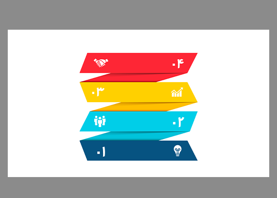 اینفوگرافیک‌ لایه باز طراحی سریع و آسان