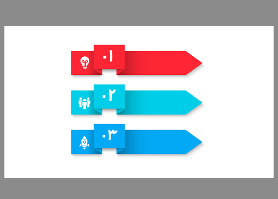 طرح آماده اینفوگرافیک‌ لایه باز