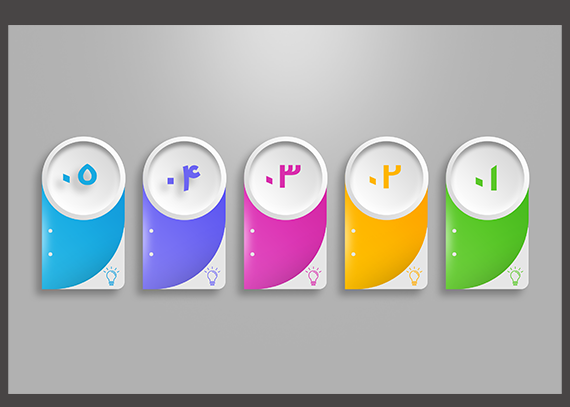 طراحی اینفوگرافیک با فتوشاپ قالب لایه باز