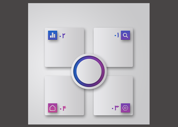 قالب اینفوگرافیک لایه باز با کیفیت بالا