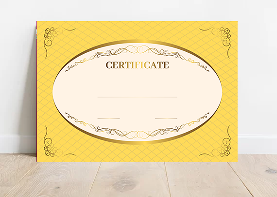 طرح شیک و حرفه‌ای سرتیفیکت 58