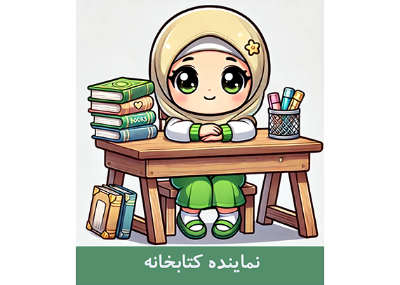 طرح کارت نماینده کتابخانه دخترانه 04