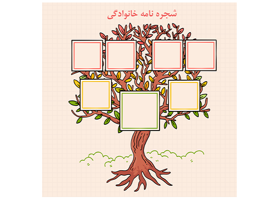 طرح درخت خانوادگی آماده 07
